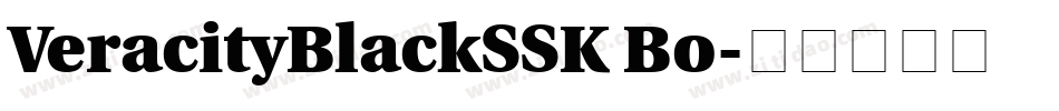 VeracityBlackSSK Bo字体转换